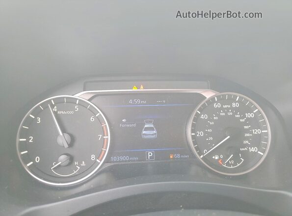 1N4BL4BV4LC191740 2020 NISSAN ALTIMA White Սարքավորումների վահանակի տեսք
