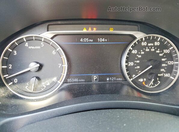 1N4BL4BV4LC219990 2020 NISSAN ALTIMA White Вид щитка приладів