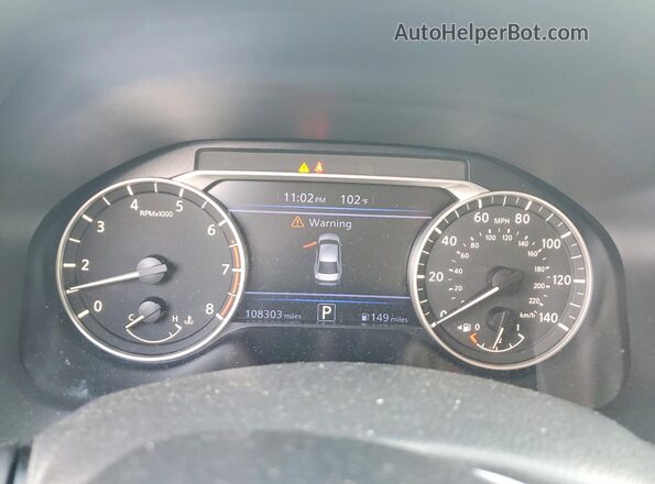 1N4BL4BV4LC224381 2020 NISSAN ALTIMA White Instrument cluster view