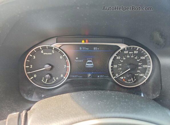 1N4BL4BV5KN329076 2019 NISSAN ALTIMA Black Widok zestawu wskaźników