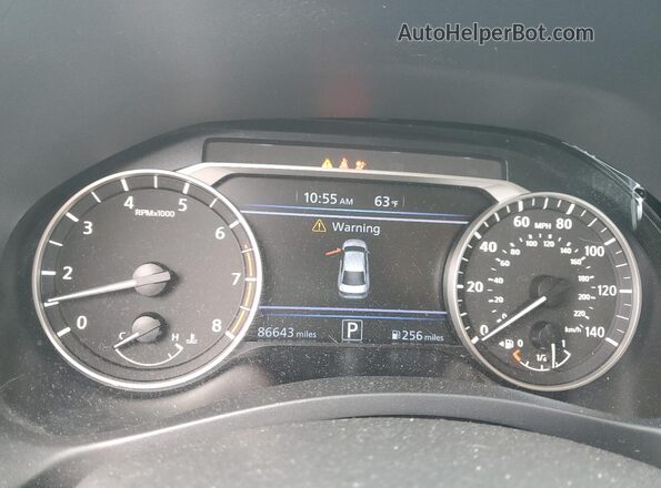 1N4BL4BV5LC173568 2020 NISSAN ALTIMA Silver Вид щитка приладів