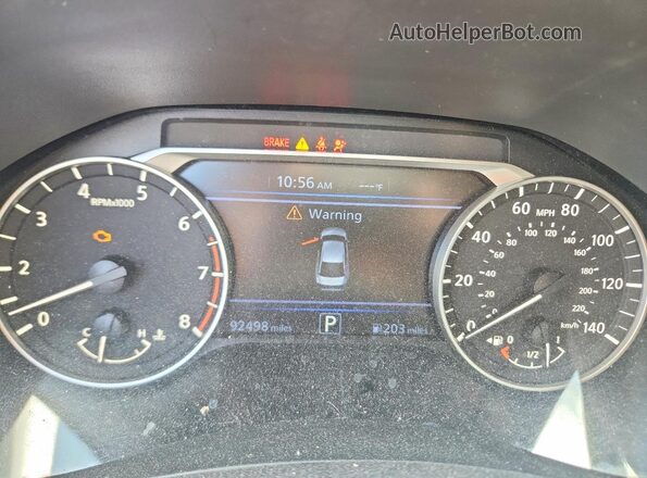 1N4BL4BV5LC253940 2020 NISSAN ALTIMA Gray ხელსაწყოთა პანელის ხედი