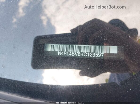 1N4BL4BV6KC123597 2019 NISSAN ALTIMA Black Շարժիչի բաժամունքի տեսք
