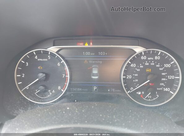 1N4BL4BV6LC137856 2020 NISSAN ALTIMA Gray უკანა სავარძლების ხედი
