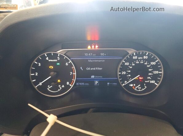 1N4BL4BV6LC168461 2020 NISSAN ALTIMA Black Instrument cluster view