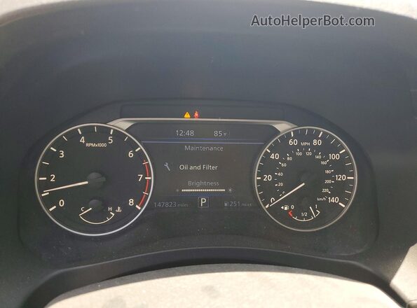 1N4BL4BV6LC179007 2020 NISSAN ALTIMA Silver Instrument cluster view
