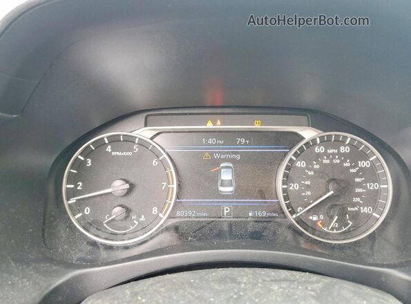 1N4BL4BV6LC183428 2020 NISSAN ALTIMA Gray ხელსაწყოთა პანელის ხედი