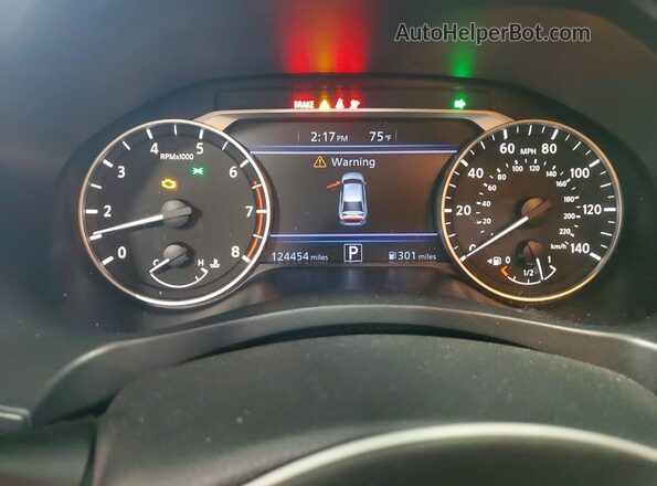 1N4BL4BV6LC194851 2020 NISSAN ALTIMA Black ხელსაწყოთა პანელის ხედი