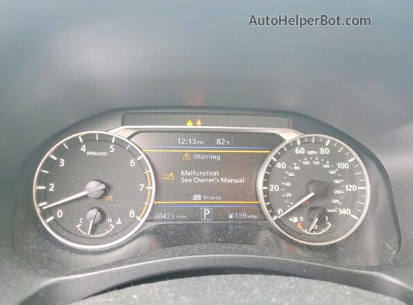 1N4BL4BV6LC256605 2020 NISSAN ALTIMA Черный Вид щитка приборов