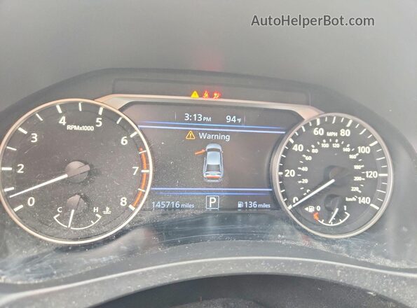 1N4BL4BV6LC256670 2020 NISSAN ALTIMA Black Instrument cluster view
