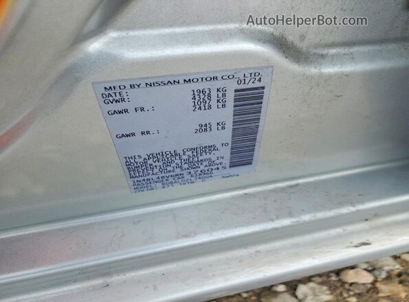 1N4BL4BV6RN376045 2024 NISSAN ALTIMA Silver Vista del compartimento del motor