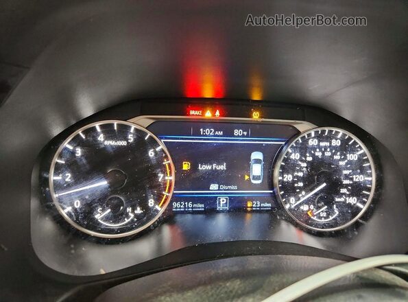 1N4BL4BV7KN310965 2019 NISSAN ALTIMA White Instrument cluster view