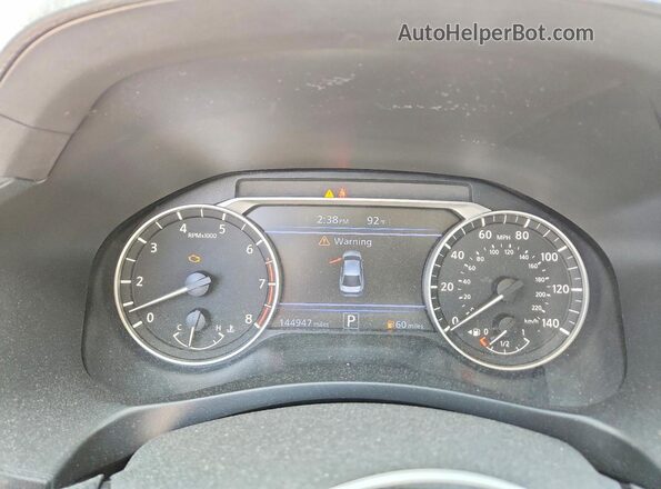 1N4BL4BV7LC133153 2020 NISSAN UK Silver Instrument cluster view