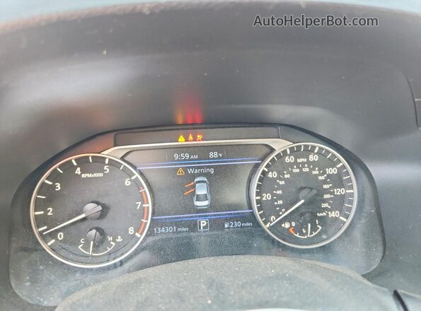 1N4BL4BV7LC171143 2020 NISSAN ALTIMA Blue ხელსაწყოთა პანელის ხედი
