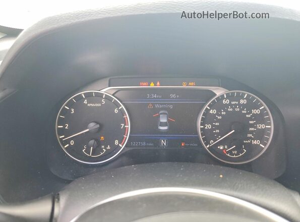 1N4BL4BV7LC192364 2020 NISSAN ALTIMA Белый Вид щитка приборов