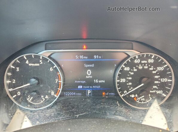 1N4BL4BV7LC241319 2020 NISSAN ALTIMA White Вид щитка приладів