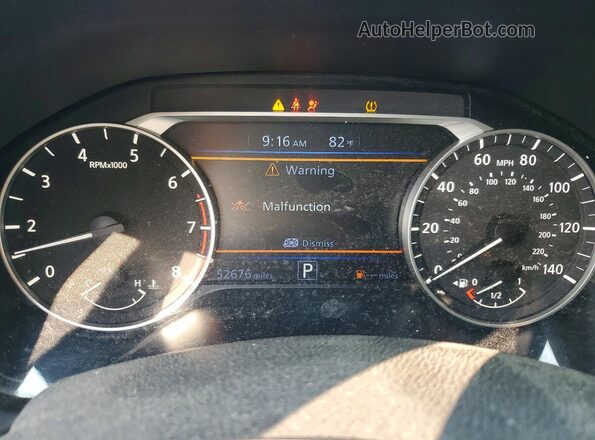 1N4BL4BV7LC245306 2020 NISSAN ALTIMA Blue Instrument cluster view