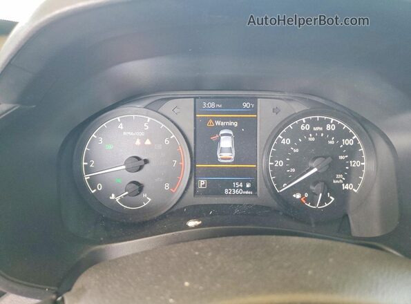 1N4BL4BV7MN352989 2021 NISSAN ALTIMA Silver Instrument cluster view