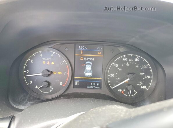 1N4BL4BV7NN331674 2022 NISSAN ALTIMA Черный Вид щитка приборов