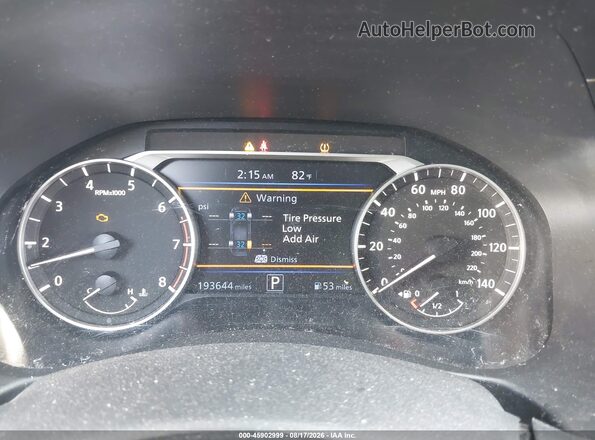 1N4BL4BV8KC149795 2019 NISSAN ALTIMA White Widok tylnych siedzeń
