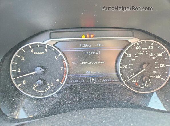 1N4BL4BV8KC153734 2019 NISSAN ALTIMA Blue Widok zestawu wskaźników