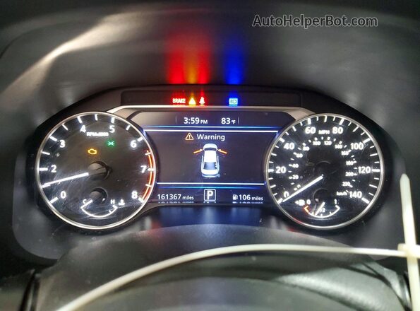 1N4BL4BV8LC126566 2020 NISSAN ALTIMA Black Widok zestawu wskaźników
