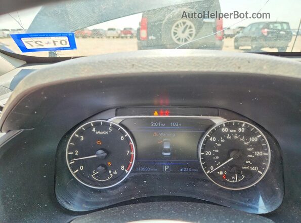 1N4BL4BV8LC132402 2020 NISSAN ALTIMA Black Вид щитка приладів