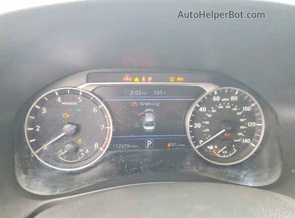 1N4BL4BV8LC202464 2020 NISSAN ALTIMA White Սարքավորումների վահանակի տեսք