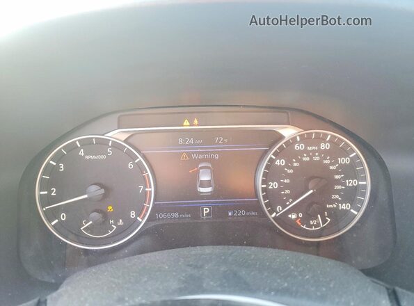 1N4BL4BV9KC170347 2019 NISSAN ALTIMA Черный Вид щитка приборов