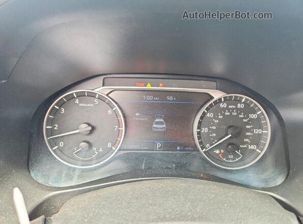 1N4BL4BV9KN324849 2019 NISSAN ALTIMA Black ხელსაწყოთა პანელის ხედი