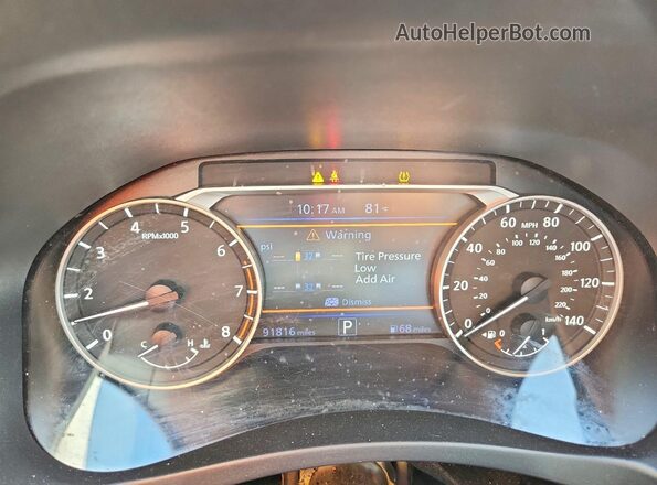 1N4BL4BV9LC147829 2020 NISSAN ALTIMA White Vista del cuadro de instrumentos
