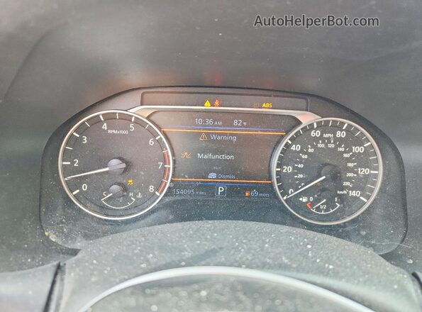 1N4BL4BV9LC200674 2020 NISSAN ALTIMA White Widok zestawu wskaźników