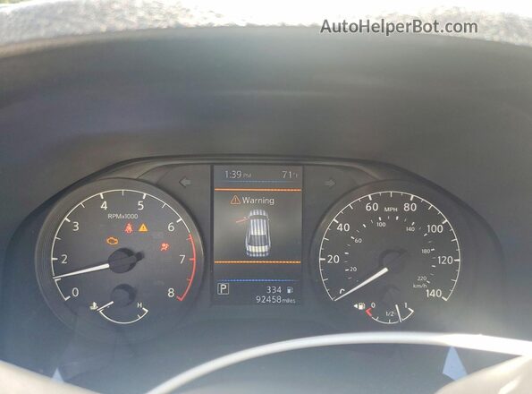1N4BL4BV9MN365887 2021 NISSAN ALTIMA Blue Вид щитка приладів