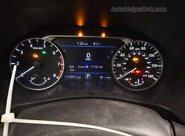 1N4BL4BVXKC146705 2019 NISSAN ALTIMA Silver Instrument cluster view