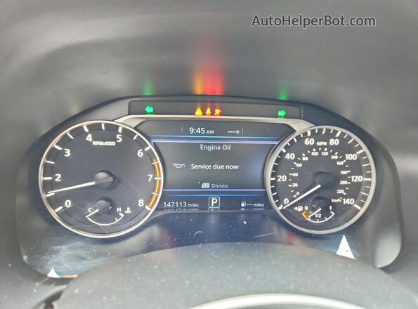1N4BL4BVXKC219748 2019 NISSAN ALTIMA White ხელსაწყოთა პანელის ხედი