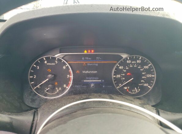 1N4BL4BVXLC220495 2020 NISSAN ALTIMA Black Вид щитка приладів
