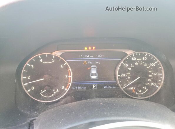 1N4BL4BVXLC262522 2020 NISSAN ALTIMA Белый Вид щитка приборов