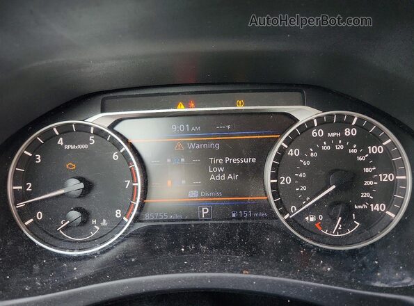 1N4BL4BW5KC169639 2019 NISSAN ALTIMA Gray Instrument cluster view