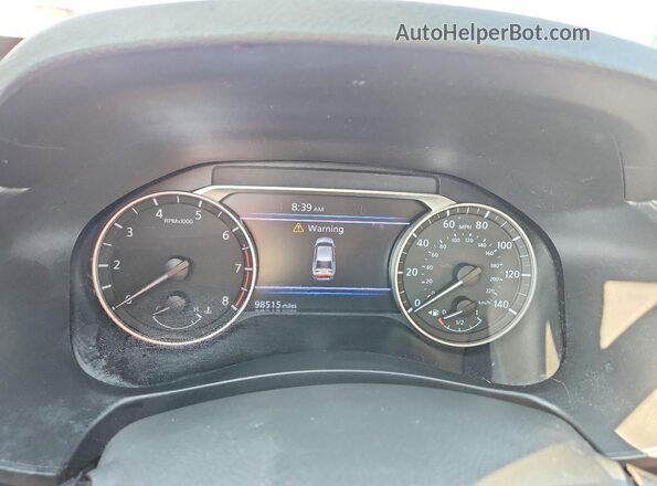 1N4BL4BW8KC170753 2019 NISSAN ALTIMA White Սարքավորումների վահանակի տեսք