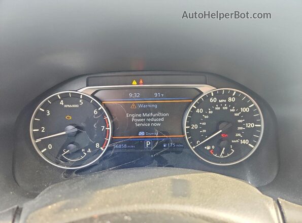 1N4BL4CV0LC286004 2020 NISSAN ALTIMA Gray Widok zestawu wskaźników