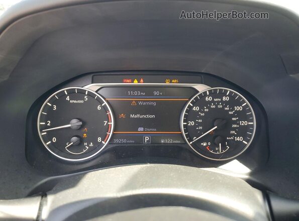 1N4BL4CV0MN420760 2021 NISSAN ALTIMA Blue Vista del cuadro de instrumentos