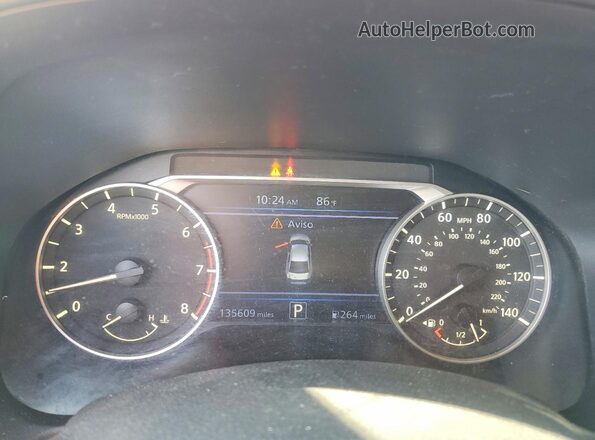 1N4BL4CV1KN308207 2019 NISSAN ALTIMA Blue Widok zestawu wskaźników