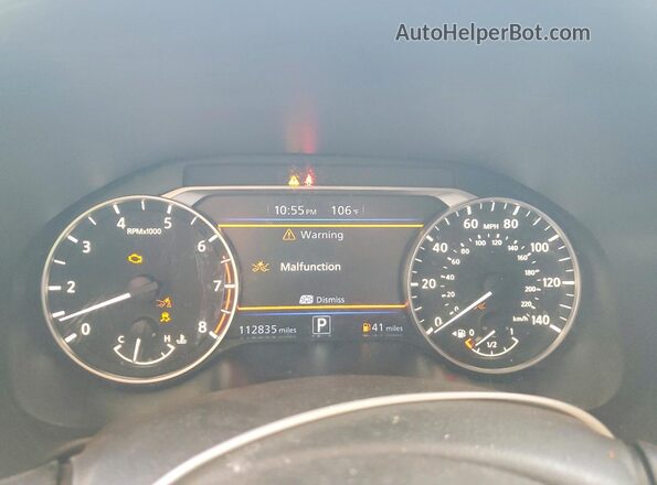1N4BL4CV1LC122647 2020 NISSAN ALTIMA Gray ხელსაწყოთა პანელის ხედი