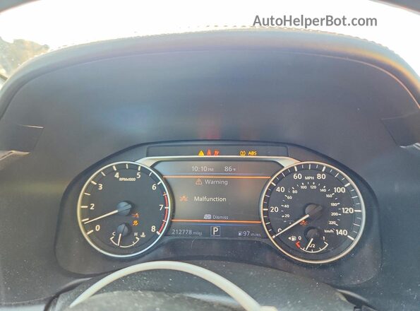 1N4BL4CV1LC208802 2020 NISSAN ALTIMA Black Вид щитка приладів