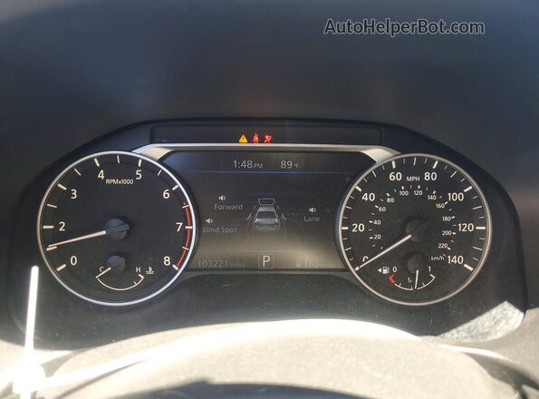1N4BL4CV1MN301339 2021 NISSAN ALTIMA Красный Вид щитка приборов