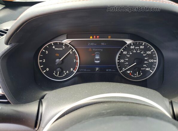 1N4BL4CV1MN382133 2021 NISSAN ALTIMA Blue Instrument cluster view
