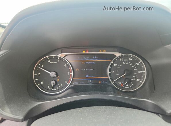 1N4BL4CV1RN350547 2024 NISSAN ALTIMA Gray Вид щитка приладів