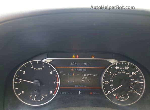 1N4BL4CV2MN370315 2021 NISSAN ALTIMA Черный Вид щитка приборов