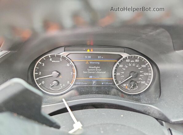 1N4BL4CV2NN354200 2022 NISSAN ALTIMA Blue Widok zestawu wskaźników