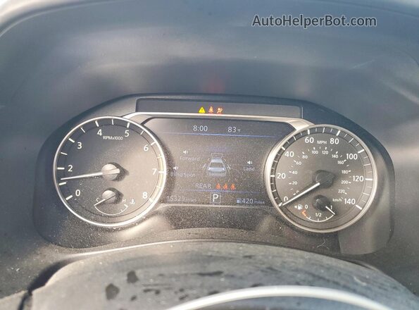 1N4BL4CV2SN310872 2025 NISSAN ALTIMA Blue Instrument cluster view